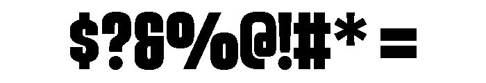 Vanguard Extra Bold Font OTHER CHARS