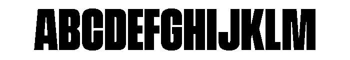 Vanguard Extra Bold Font UPPERCASE