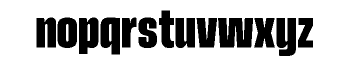 Vanguard Extra Bold Font LOWERCASE