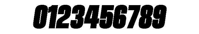 Vanguard Heavy Oblique Font OTHER CHARS