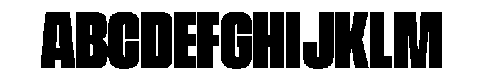 Vanguard Heavy Font UPPERCASE
