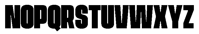 Vanguard Heavy Font UPPERCASE