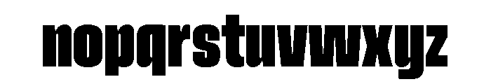 Vanguard Heavy Font LOWERCASE