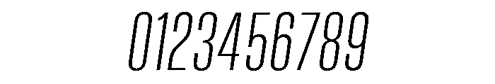 Vanguard Light Oblique Font OTHER CHARS