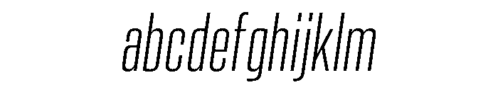 Vanguard Light Oblique FONT