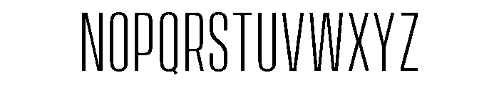 Vanguard Light Font UPPERCASE
