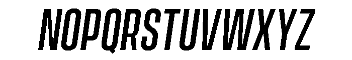 Vanguard Medium Oblique Font UPPERCASE