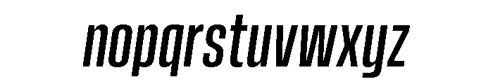 Vanguard Medium Oblique Font LOWERCASE