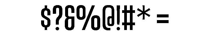 Vanguard Medium Font OTHER CHARS