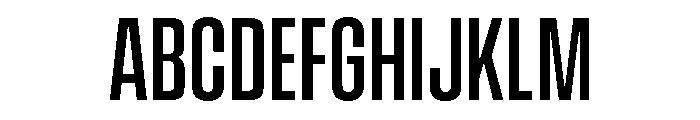 Vanguard Medium Font UPPERCASE