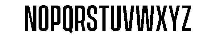 Vanguard Medium Font UPPERCASE
