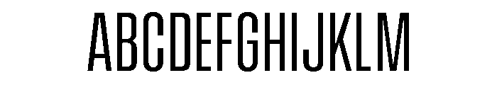 Vanguard Regular Font UPPERCASE