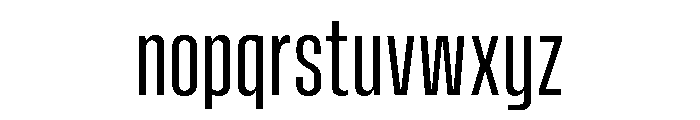 Vanguard Regular Font LOWERCASE