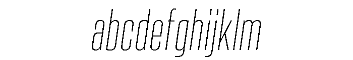 Vanguard Thin Oblique FONT