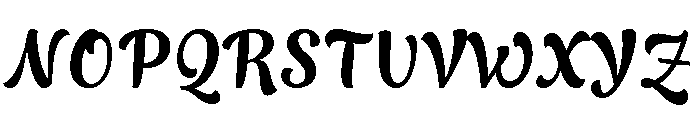 Vanille Regular Font UPPERCASE