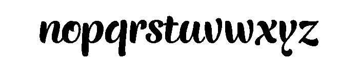 Vanille Regular Font LOWERCASE