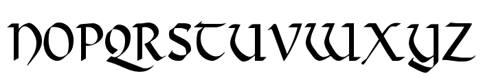 Valhalla Condensed Normal Font UPPERCASE