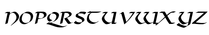 Valhalla Italic Font LOWERCASE