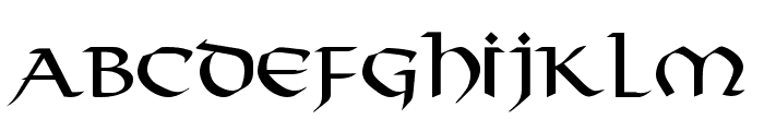 Valhalla Normal Font LOWERCASE