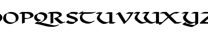 Valhalla Wide Bold Font LOWERCASE