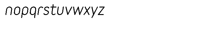 Variable Bold Italic Font LOWERCASE