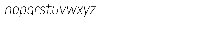 Variable Regular Italic Font LOWERCASE