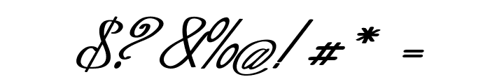 Varion-BoldItalic Font OTHER CHARS