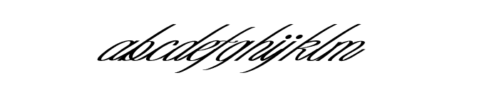 Varion-ExtraexpandedItalic Font LOWERCASE