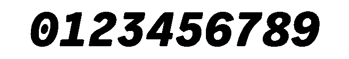 VCTRMono BlackItalic Font OTHER CHARS