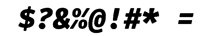 VCTRMono BlackItalic Font OTHER CHARS
