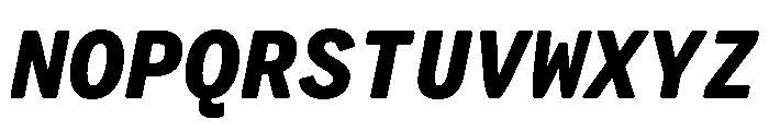 VCTRMono BlackItalic Font UPPERCASE