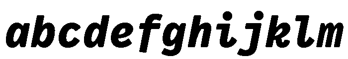 VCTRMono BlackItalic FONT
