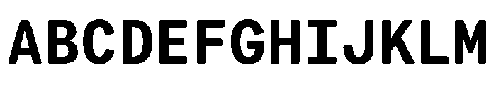 VCTRMono Bold Font UPPERCASE