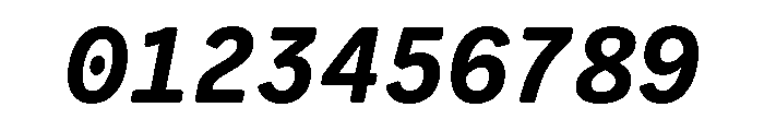 VCTRMono BoldItalic Font OTHER CHARS