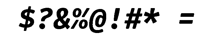 VCTRMono BoldItalic Font OTHER CHARS