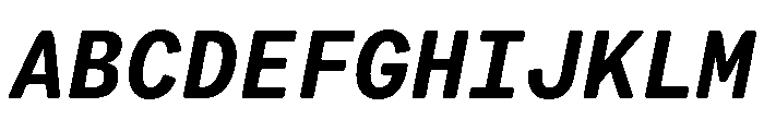 VCTRMono BoldItalic Font UPPERCASE