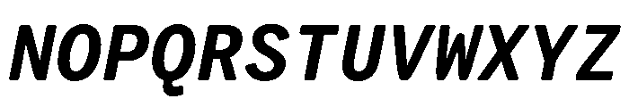VCTRMono BoldItalic Font UPPERCASE