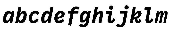 VCTRMono BoldItalic FONT
