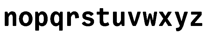 VCTRMono Bold Font LOWERCASE