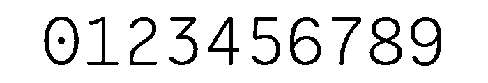 VCTRMono Light Font OTHER CHARS