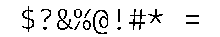 VCTRMono Light Font OTHER CHARS