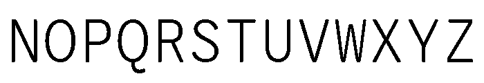 VCTRMono Light Font UPPERCASE