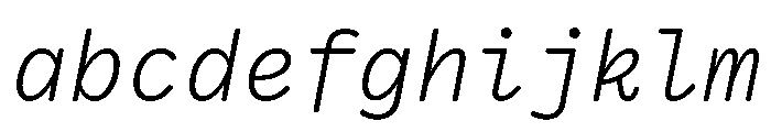 VCTRMono LightItalic FONT