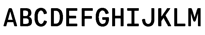 VCTRMono Medium Font UPPERCASE