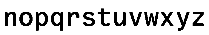 VCTRMono Medium Font LOWERCASE