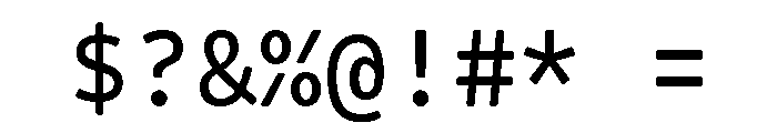 VCTRMono Regular Font OTHER CHARS
