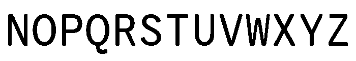 VCTRMono Regular Font UPPERCASE