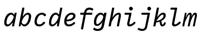 VCTRMono RegularItalic FONT