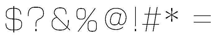 Vdl Logonagokuhoso Extra Light Font OTHER CHARS