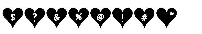 VD LOVE Font OTHER CHARS